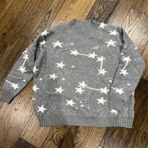 Dreamers Gray Star Crewneck Sweater
